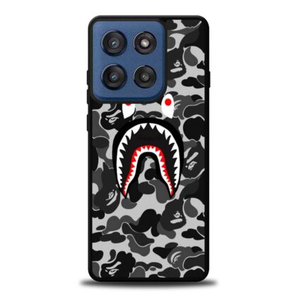 Bape Shark Camo, Black Motorola Moto G Stylus 2025 case (ver. 2)
