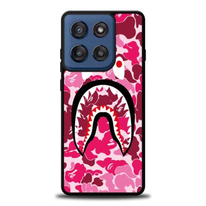 Bape Shark Camo, Pink Motorola Moto G Stylus 2025 case