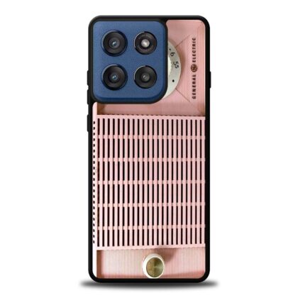 GE Pink Retro Radio Motorola Moto G Stylus 2025 case